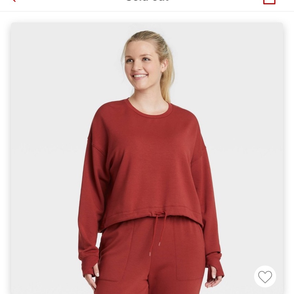 All in motion szXXL it’s hem fleece top